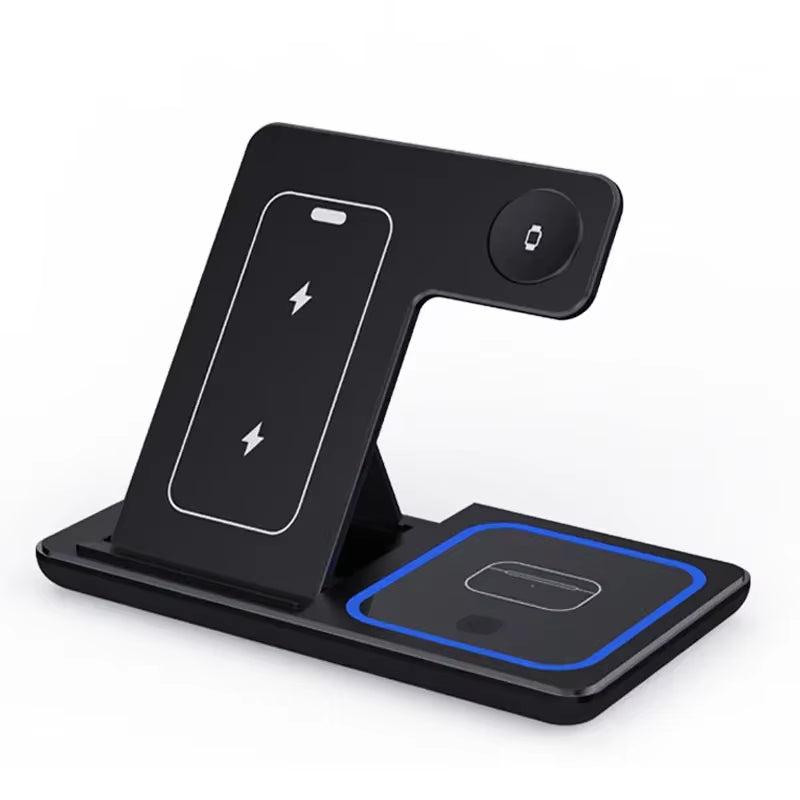 High-Speed Wireless Charging Station 3In 1 for Iphone16/15/14/13/12/11,Iwatch10/9/8/7,Airpods2/3/Pro-Multiple Devices-For Home